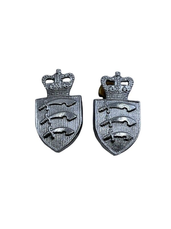 British Essex Constabulary Police Collars Insignia Pair