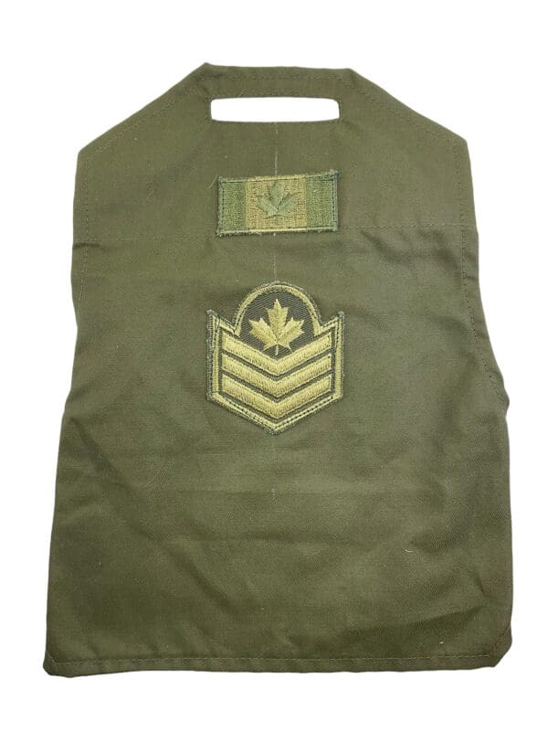 Canadian Forces OD Green Sergeant Brassard Armband with Green Flag