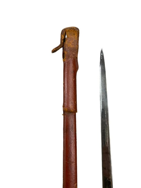 British 1892 Pattern Infantry Officers Sword with Leather Scabbard Edward 7th - Image 12