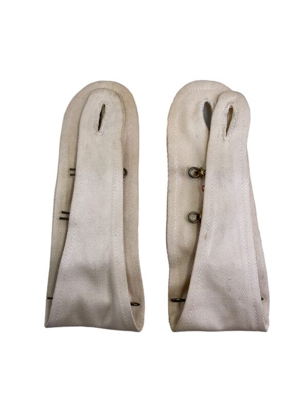 Canadian Army Captain Mess Dress White Shoulder Boards Slip On Pair