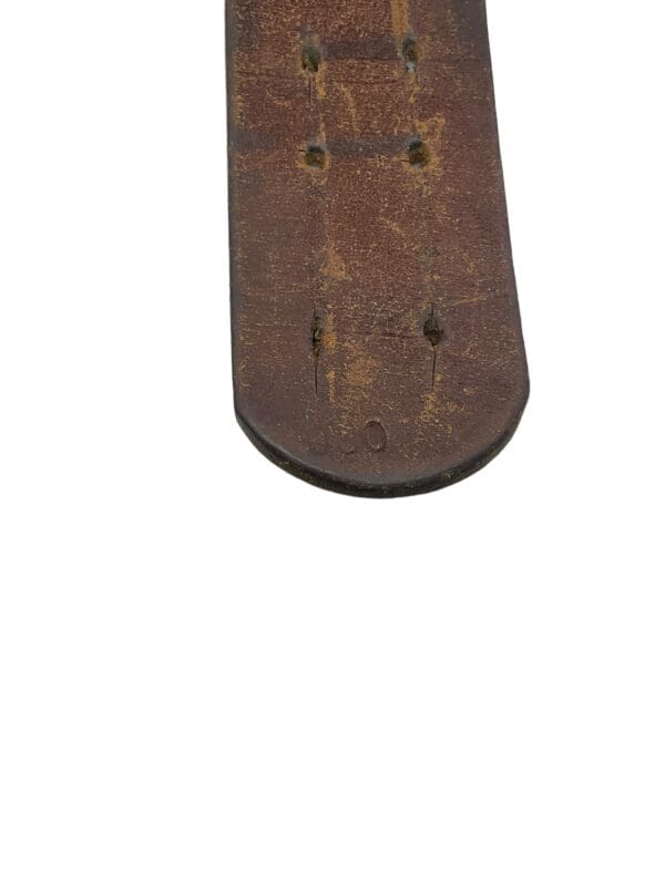 WW2 German SA Leather Belt With Brass Buckle 1940 Dated Named 60cm - Image 7