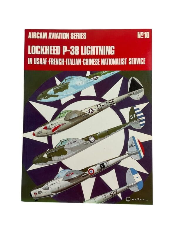 WW2 US USAAF Lockheed P-38 Lightning Aircam No 10 Softcover Reference Book