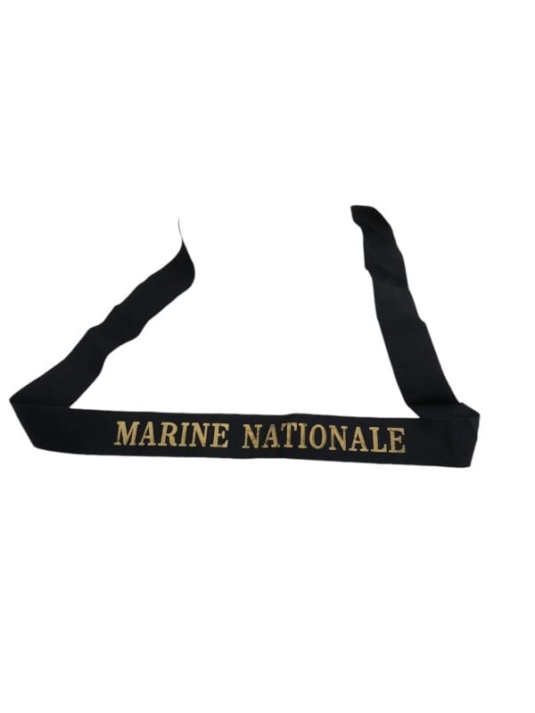 French Navy Marine Nationale Full Length Cap Tally