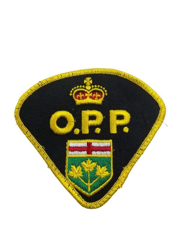 Canadian Ontario Provincial Police OPP Gold Border Patch