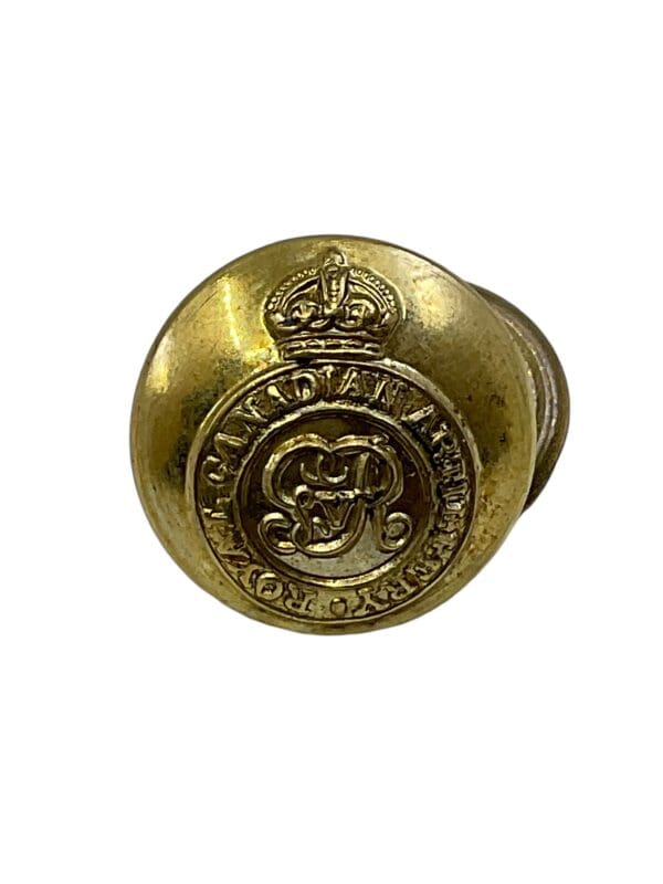 Canadian RCA Artillery Small Officers Pocket Button