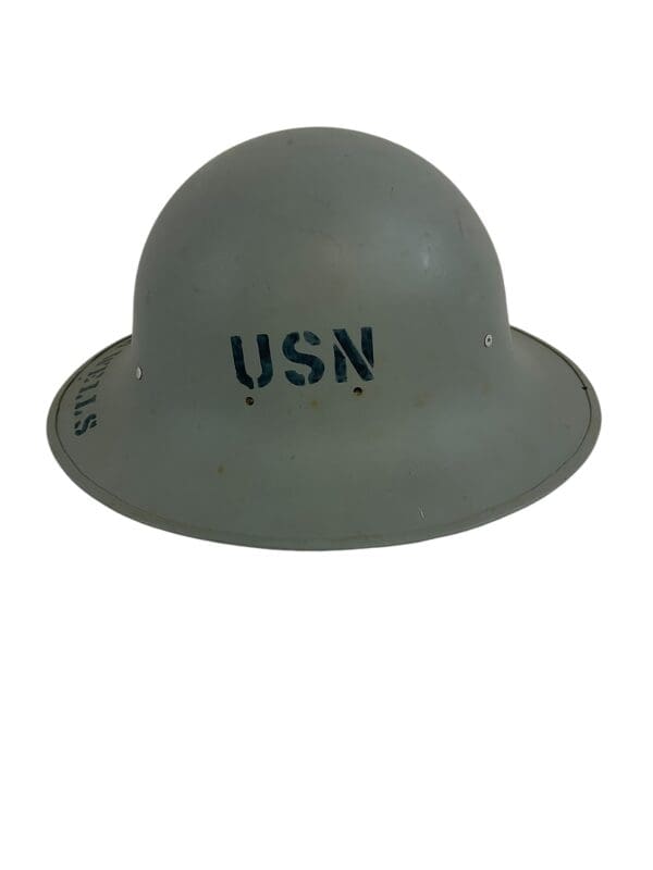 WW2 US USN Navy  Zuckerman Helmet REPAINTED - Image 5