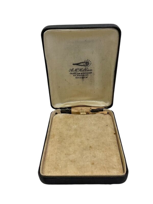 WW1 Canadian Memorial Cross Medal Box EMPTY - Image 4