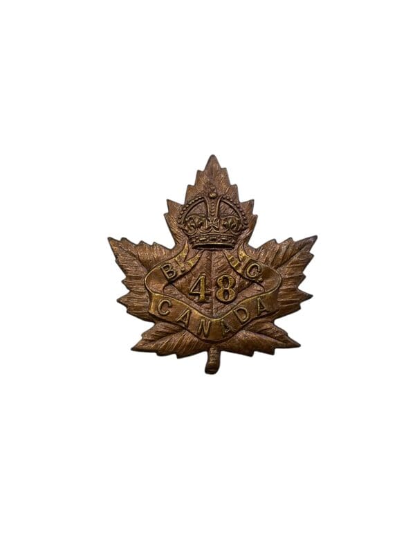 WW1 Canadian CEF 48th Battalion Cap Badge