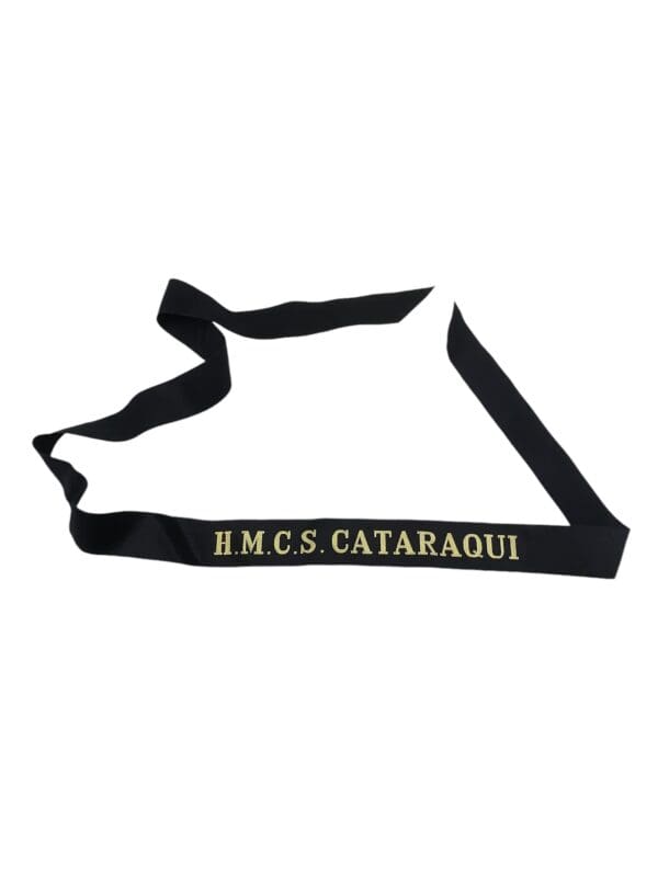 Canadian Navy HMCS Cataraqui Full Length Cap Tally