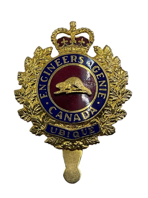 Canadian Forces RCE Engineers Enamel Cap Badge