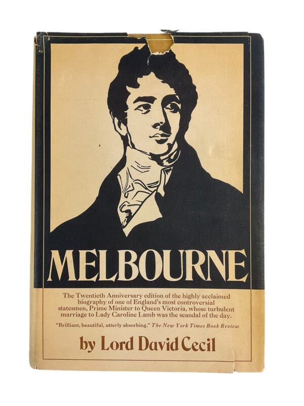 British Victorian Prime Minister Melbourne Reference Book