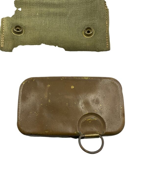 WW1 US AEF First Aid Pouch Unit Marked With First Aid Packet Dated 1917 - Image 6