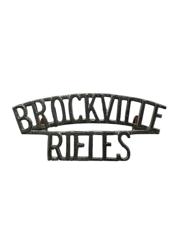 Canadian Brockville Rifles Shoulder Title Insignia Single