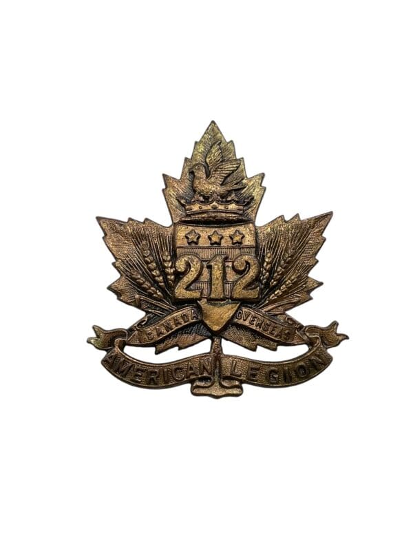 WW1 Canadian CEF 212th Battalion Cap Badge