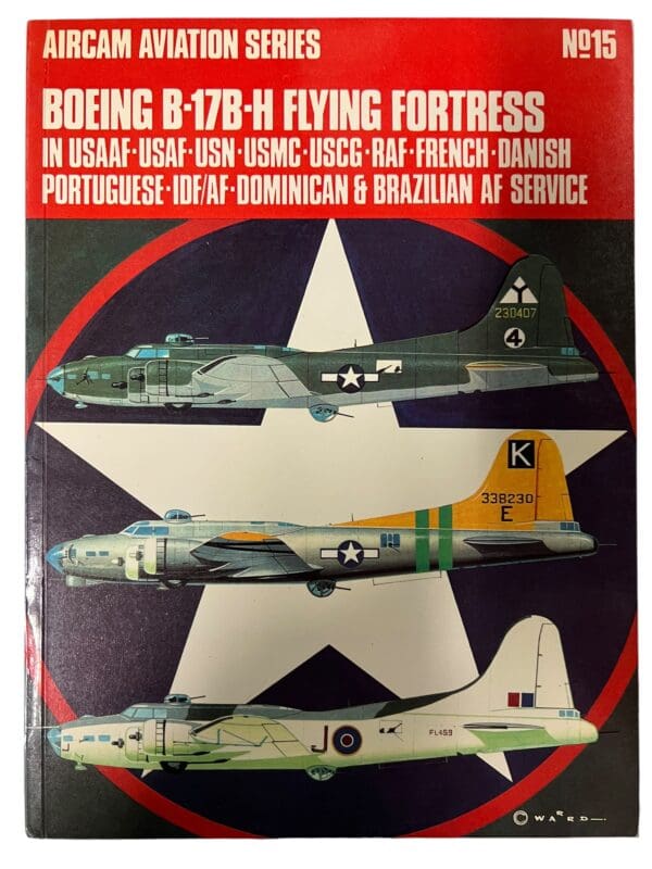 WW2 US USAAF Boeing B-17B-H Flying Fortress Aircam No 15 Softcover Reference Book