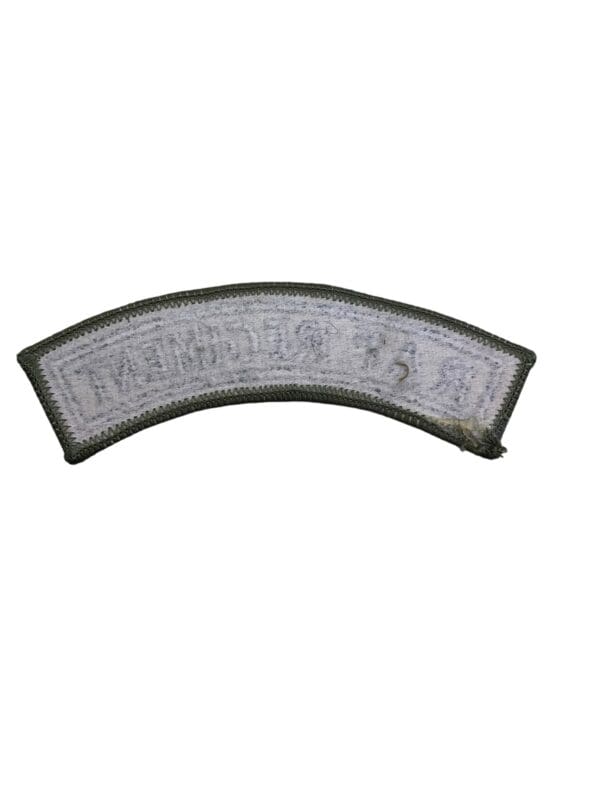 British OD Green RAF Regiment Shoulder Title Insignia Single