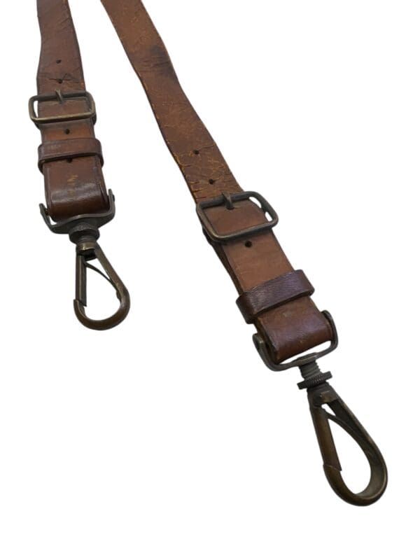 WW1 US AEF Officers Leather Sword Slings Straps - Image 5