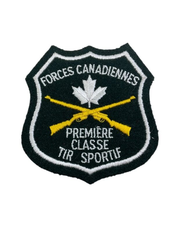 Canadian Forces 1st Class Sport Shooting Patch Green French Language