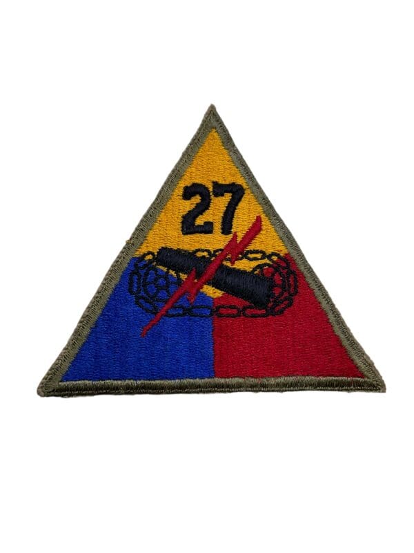 WW2 US Army 27th Armored Division Patch Shoulder Sleeve Insignia SSI