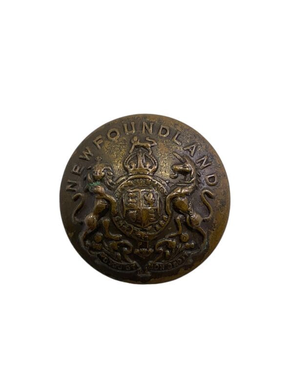 WW1 British Canadian Newfoundland Regiment Large Size Button