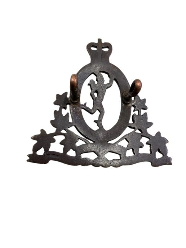 Canadian RCCS Corps of Signals Bronze Officers Cap Badge