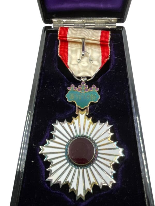 WW2 Japanese Order of the Rising Sun 5th Class in Box