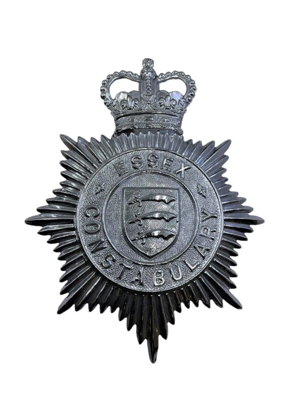 British Essex Constabulary Police Helmet Plate