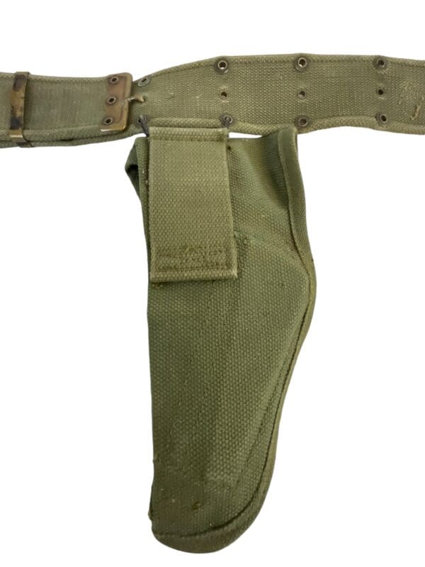 Canadian Army Korean War 51 Pattern High Power Holster and Web Belt