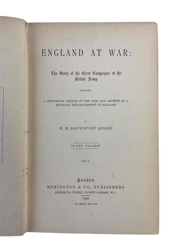 British Army England at War Great Campaigns 2 Volumes Hard Cover Reference Book