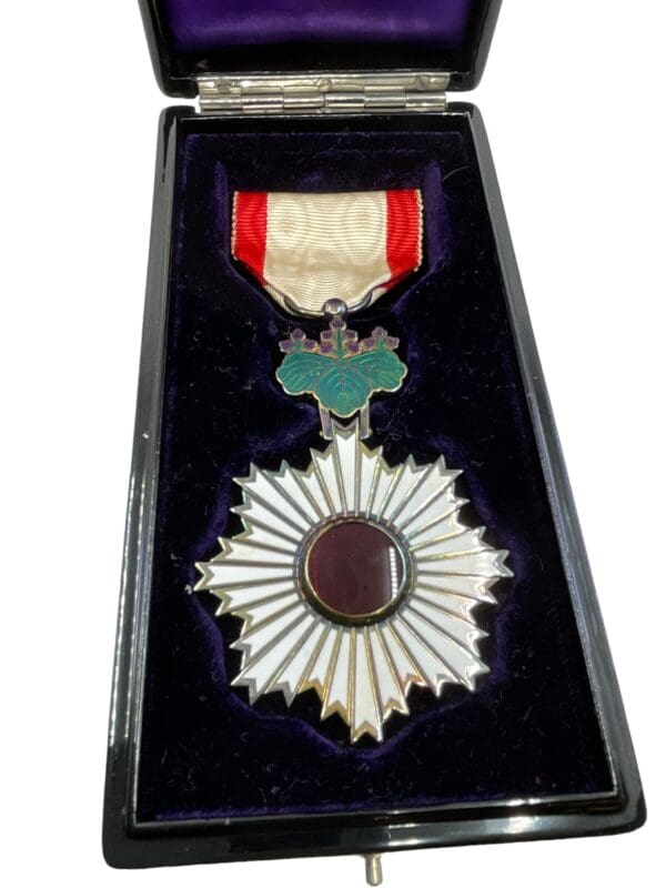 WW2 Japanese Order of the Rising Sun 5th Class in Box