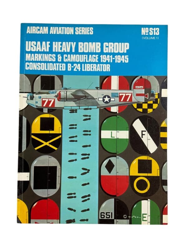 WW2 US USAAF Heavy Bomb Group B-24 Liberator Aircam No S13 Softcover Reference Book