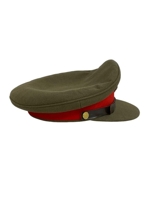 Canadian Army Khaki Brigadier Peaked Cap Hat Size 7 Maker Marked Stokes Cap - Image 3