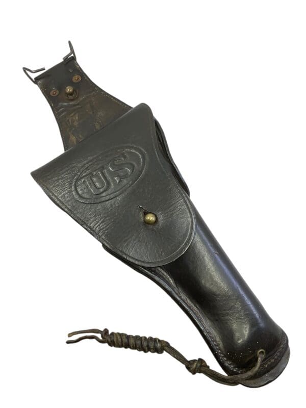 WW1 US AEF M1912 Dismounted Long Drop M1911 Holster Named