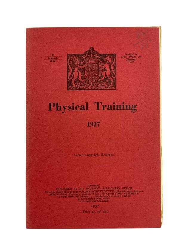 British Army Physical Training 1937 Training Manual