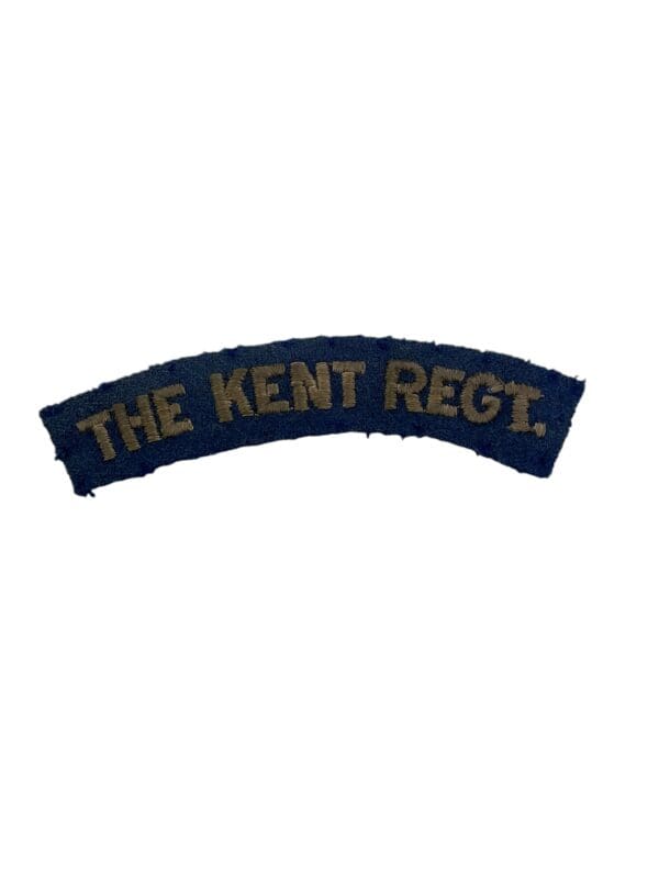 WW2 Canadian Kent Regiment Shoulder Title Insignia Single