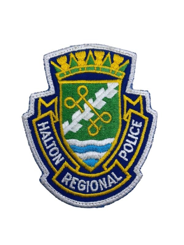 Canadian Halton Regional Ontario Police White Border Patch 1