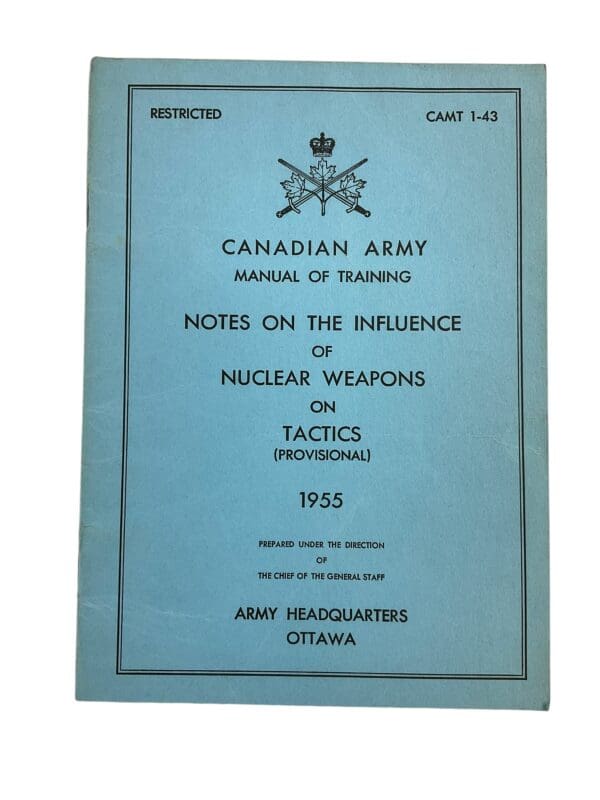 Canadian Forces Nuclear Weapons 1955 Training Manual