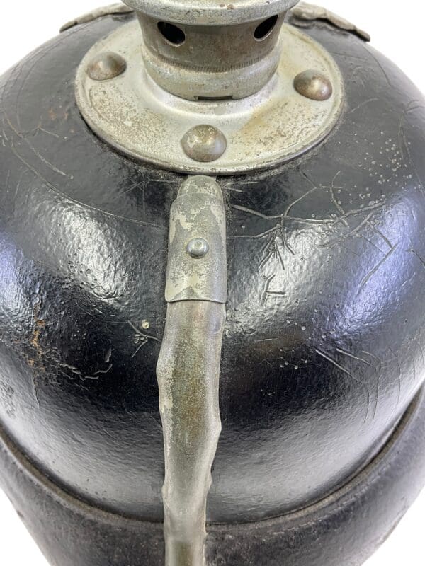 WW1 Imperial German M15 Prussian Pickelhaube Helmet 1915 Dated - Image 10