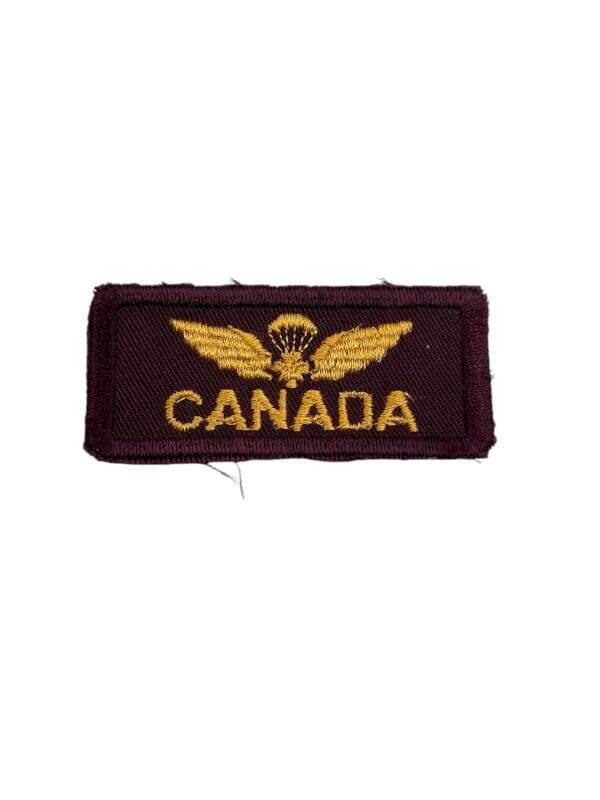 Canadian Forces Airborne Canada Shoulder Title Tab Colour