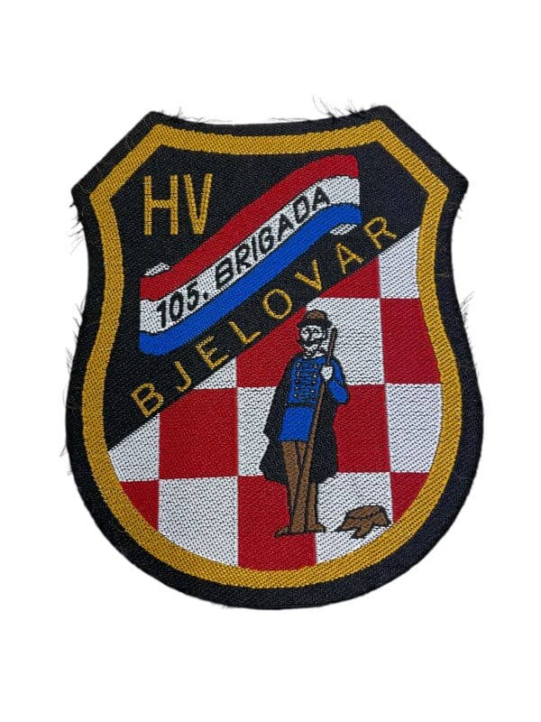 Croatia Croatian Army 105th Brigade Bjelovar Patch