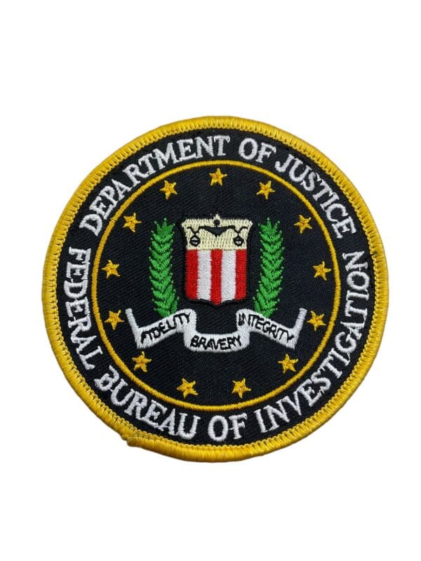 US Department of Justice FBI Federal Bureau of Investigation Patch