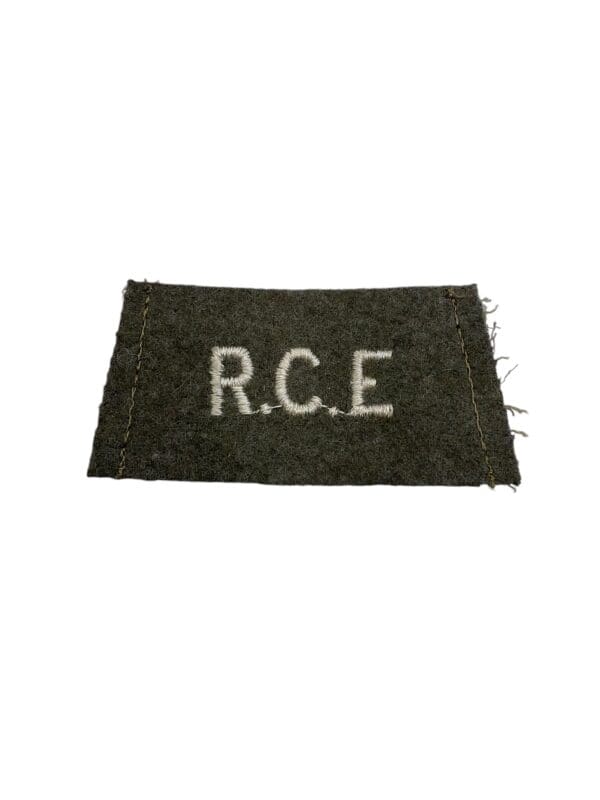 WW2 Canadian RCE Engineers Battledress Slip On Insignia Single