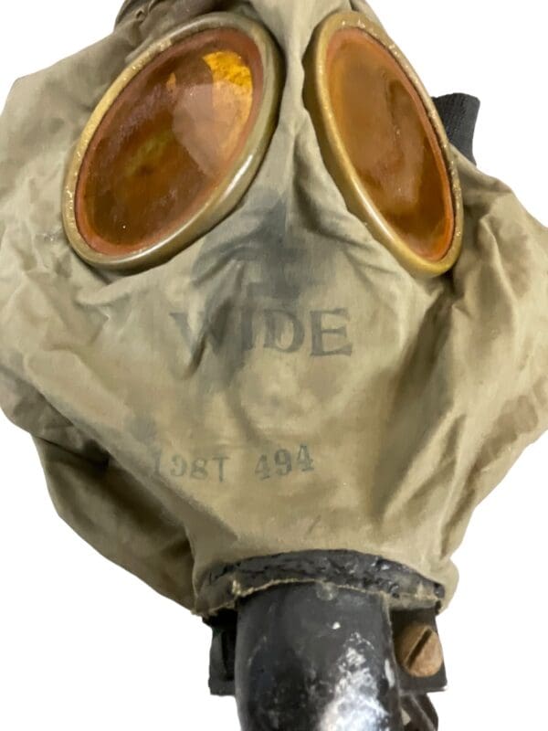 WW1 British US Named SBR Small Box Respirator with Carrier Broad Arrowed - Image 11