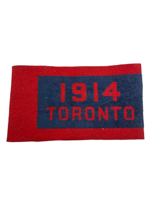 WW1 Canadian CEF 1914 Toronto Armband Brassard