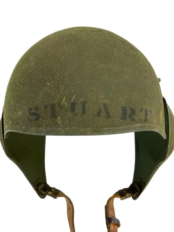 WW2 US USAAF M5 Steel Flak Helmet Complete Named - Image 8