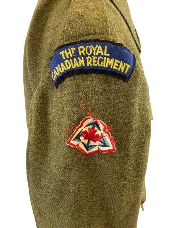 Canadian Korean War RCR Battle Dress Jacket Dated 1951 Named - Image 4