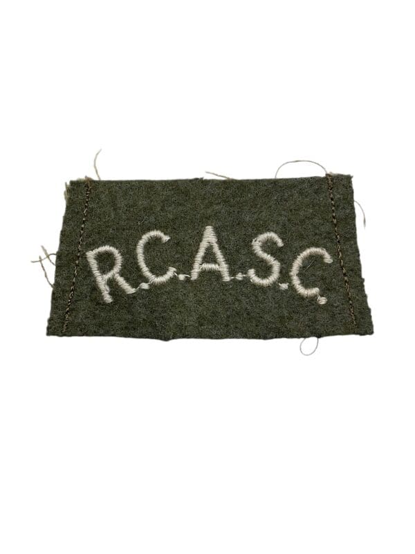 WW2 Canadian RCASC Service Corps Battledress Slip On Insignia Single