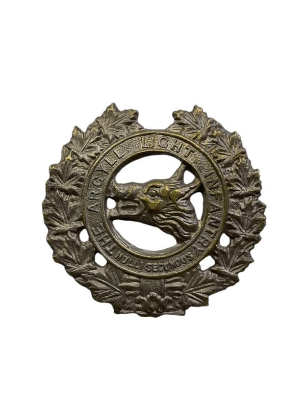 Canadian Argyll Light Infantry Cap Badge REPRODUCTION COPY