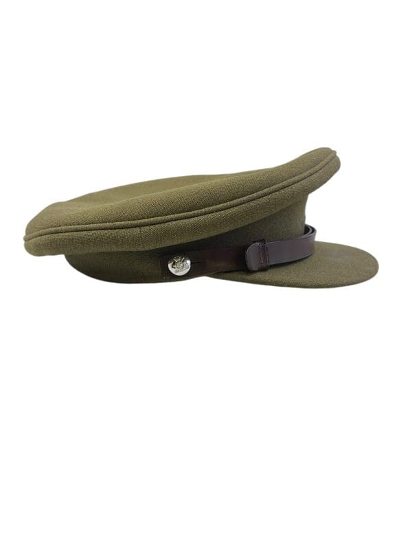 Canadian RCA Artillery Khaki Officers Peak Cap Hat Size 7 3/8 Named - Image 3