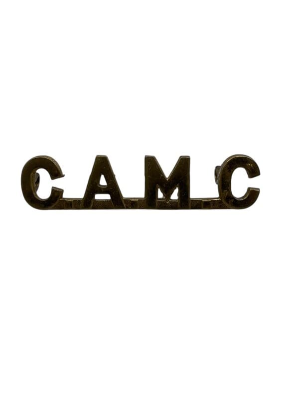 WW1 Canadian Army Medical Corps CAMC Shoulder Title Insignia Single